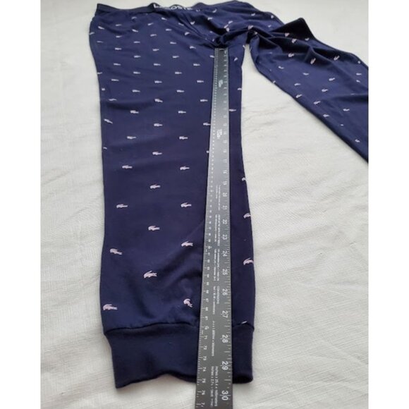 Lacoste‎ Men's Blue Crocodile Motif Pajama Lounge Sleepwear Jogger Pants Size M - Picture 6 of 8